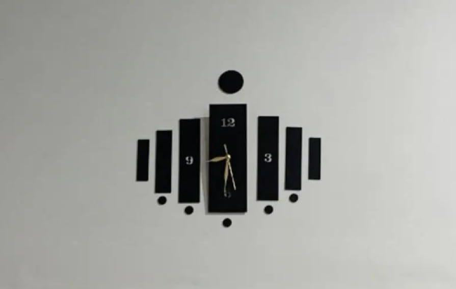 3D Wooden Wall Clock
