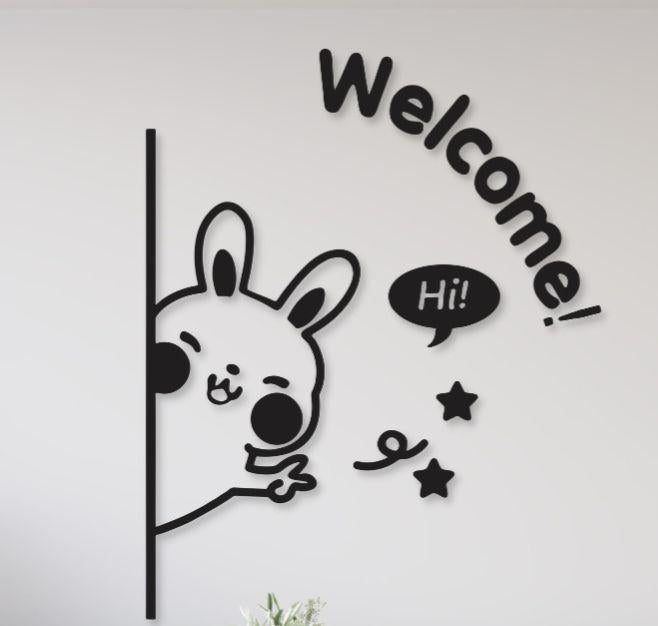 Welcome Calligraphy wall Art