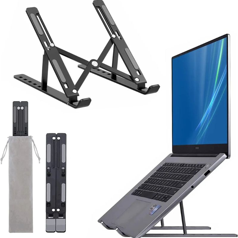 Aluminum Foldable Laptop Stand | Adjustable Laptop Holder