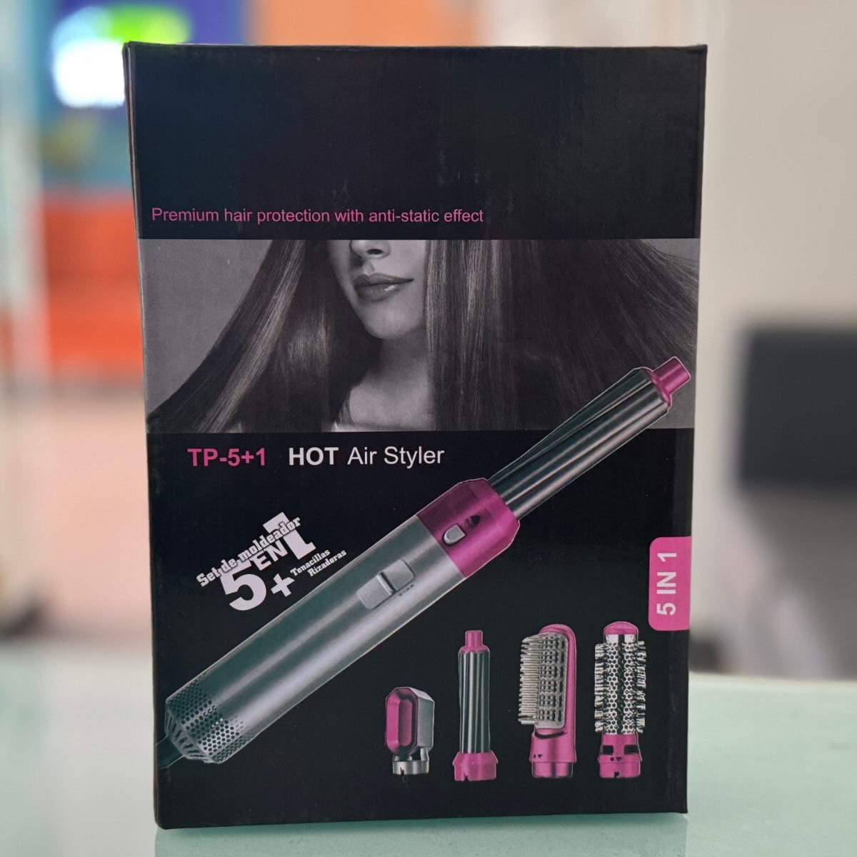 5-in-1 Hair Dryer Brush | Straightener, Curler & Volumizer