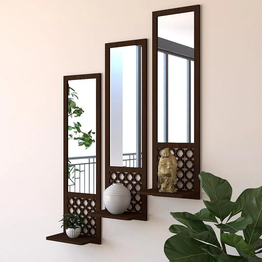 3 Wooden Mirror Calligraphy wall Art