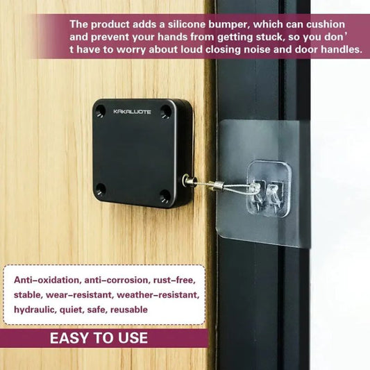 Automatic Door Closer | Punch-Free Self Closing Device