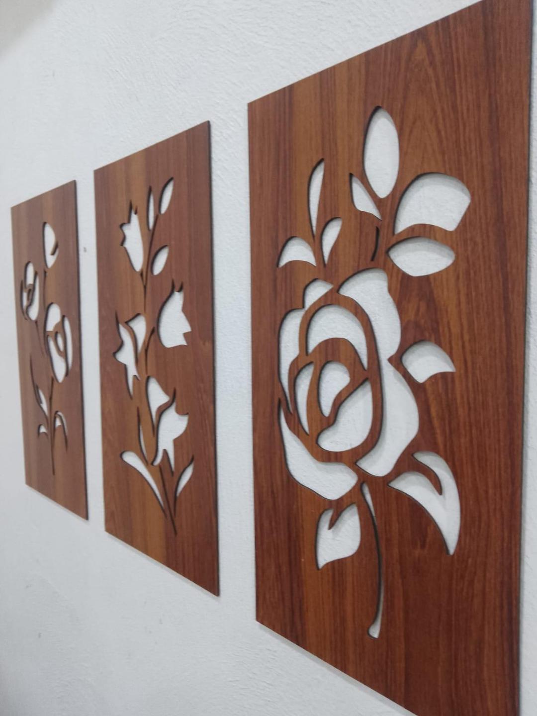 Floral 3 Pcs Calligraphy wall Art