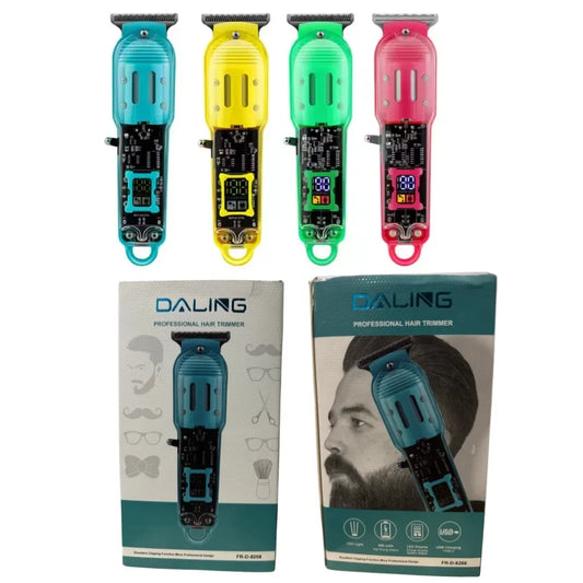 Transparent LCD Hair Trimmer | Rechargeable Hair Clipper