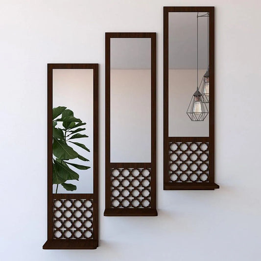 3 Wooden Mirror Calligraphy wall Art