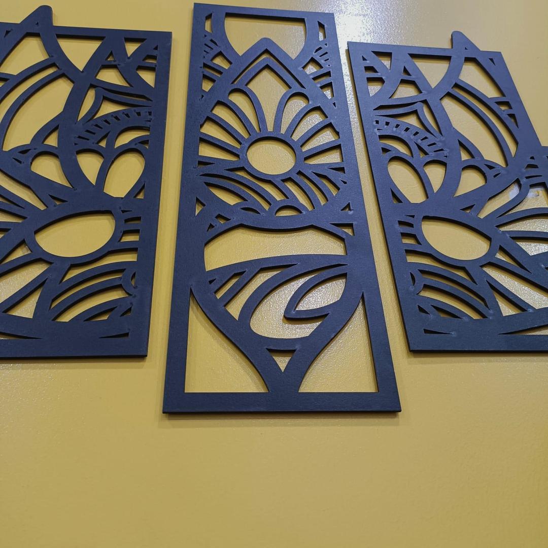Flower Calligraphy Wall Art
