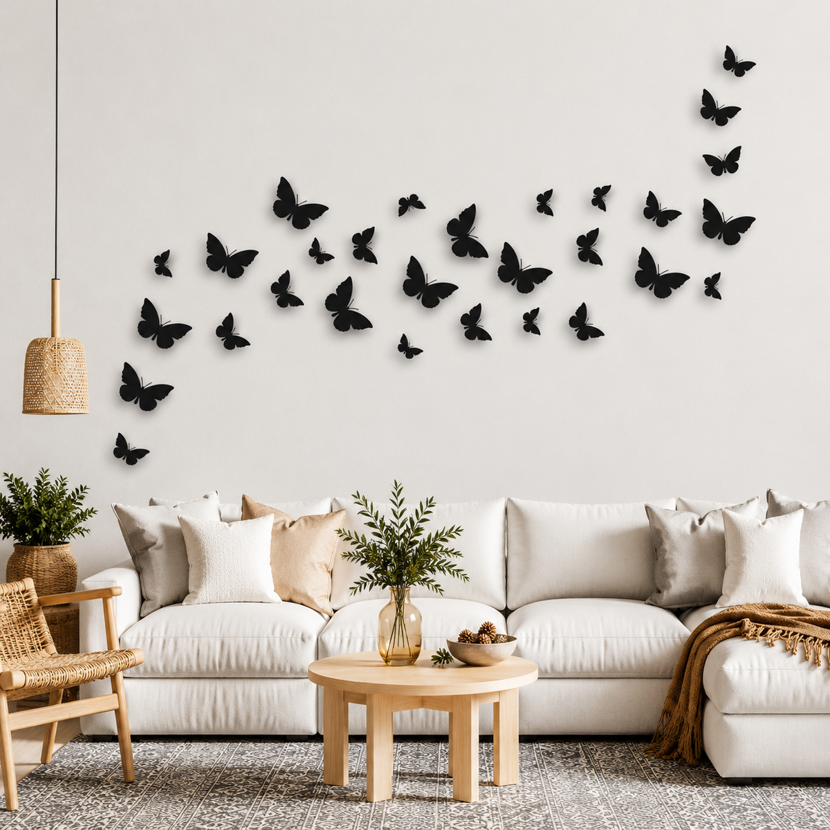 Butterfly 30 Pcs Calligraphy wall Art