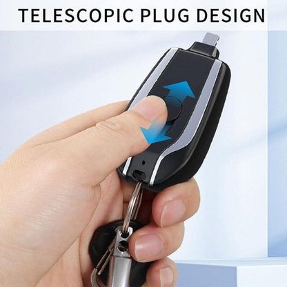 1500mAh Mini Keychain Power Bank | Type-C Charger Pakistan