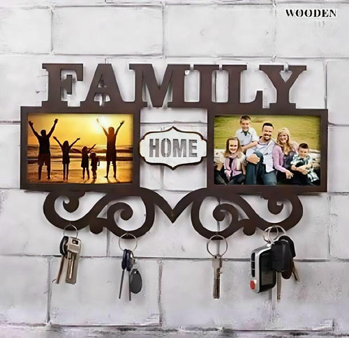 Family Key Holder Calligraphy wall Art