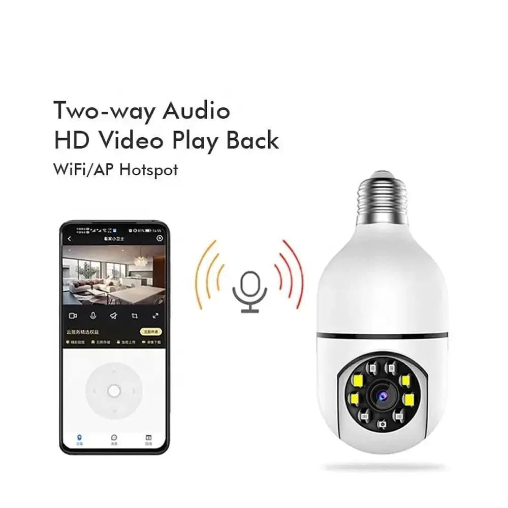 360 View Security Camera 1080P WiFi | Bulb Camera Pakistan