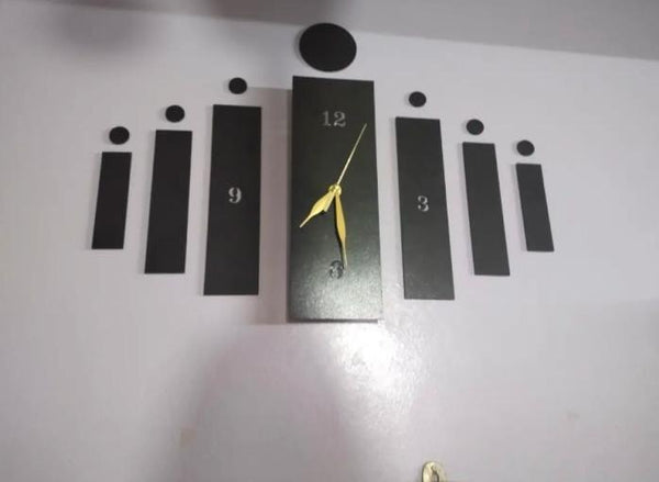 3D Wooden Wall Clock