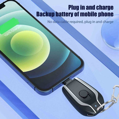 1500mAh Mini Keychain Power Bank | Type-C Charger Pakistan