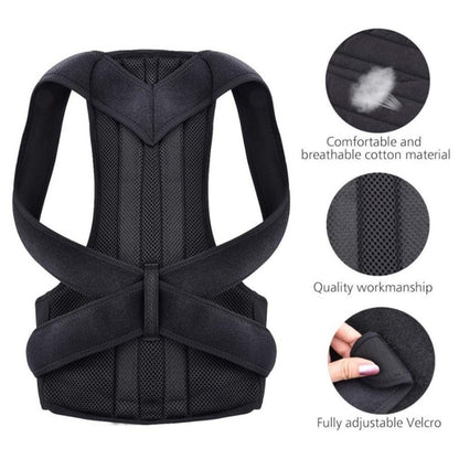 Back Pain Relief Posture Corrector Belt | Adjustable Support for Spine, Shoulder & Lumbar Alignment | XXXL