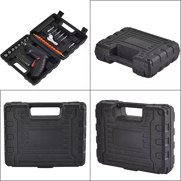47-Piece Foldable Wireless Electric Screwdriver Kit with Adjustable Torque & USB Charging