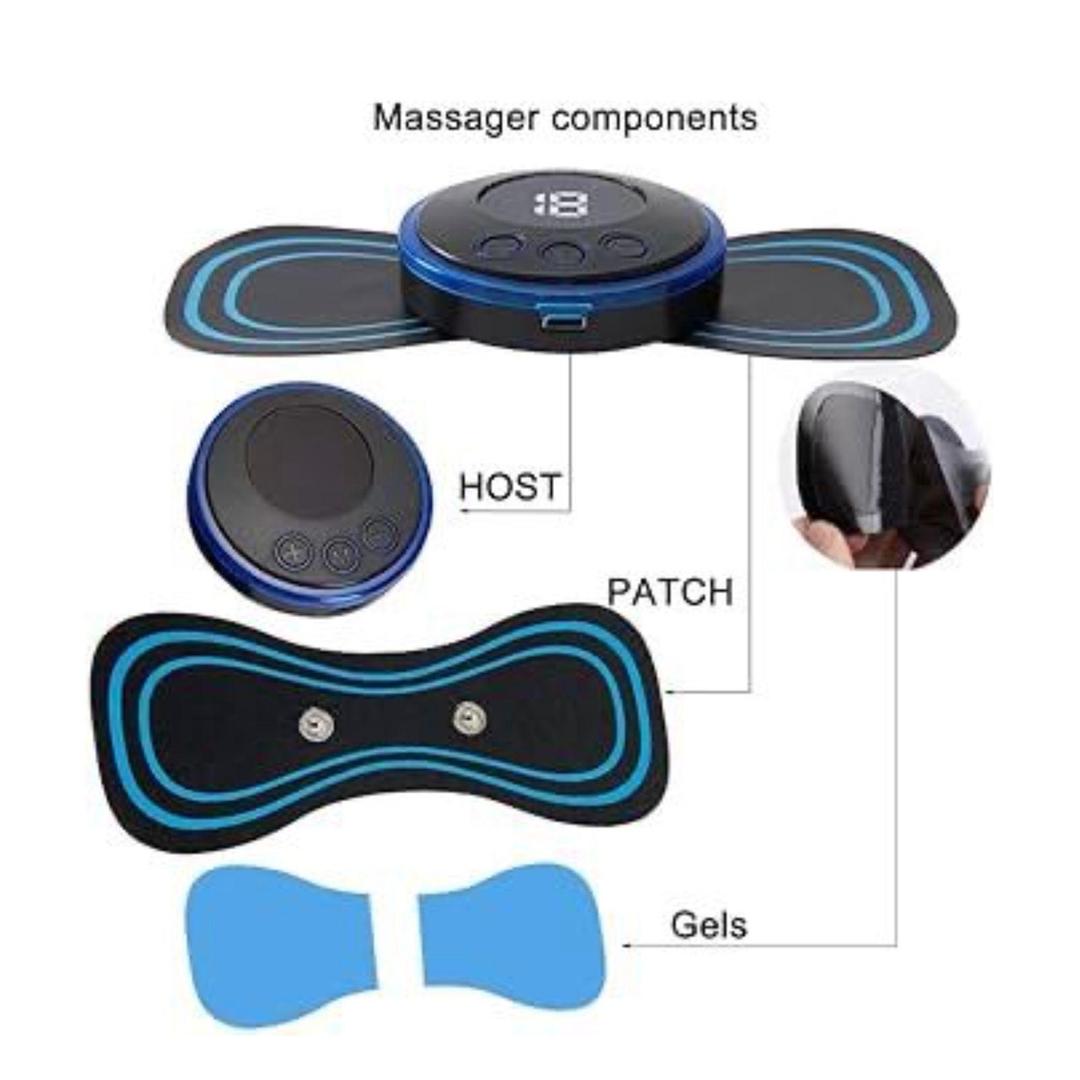 EMS Butterfly Massager Black Portable Rechargeable