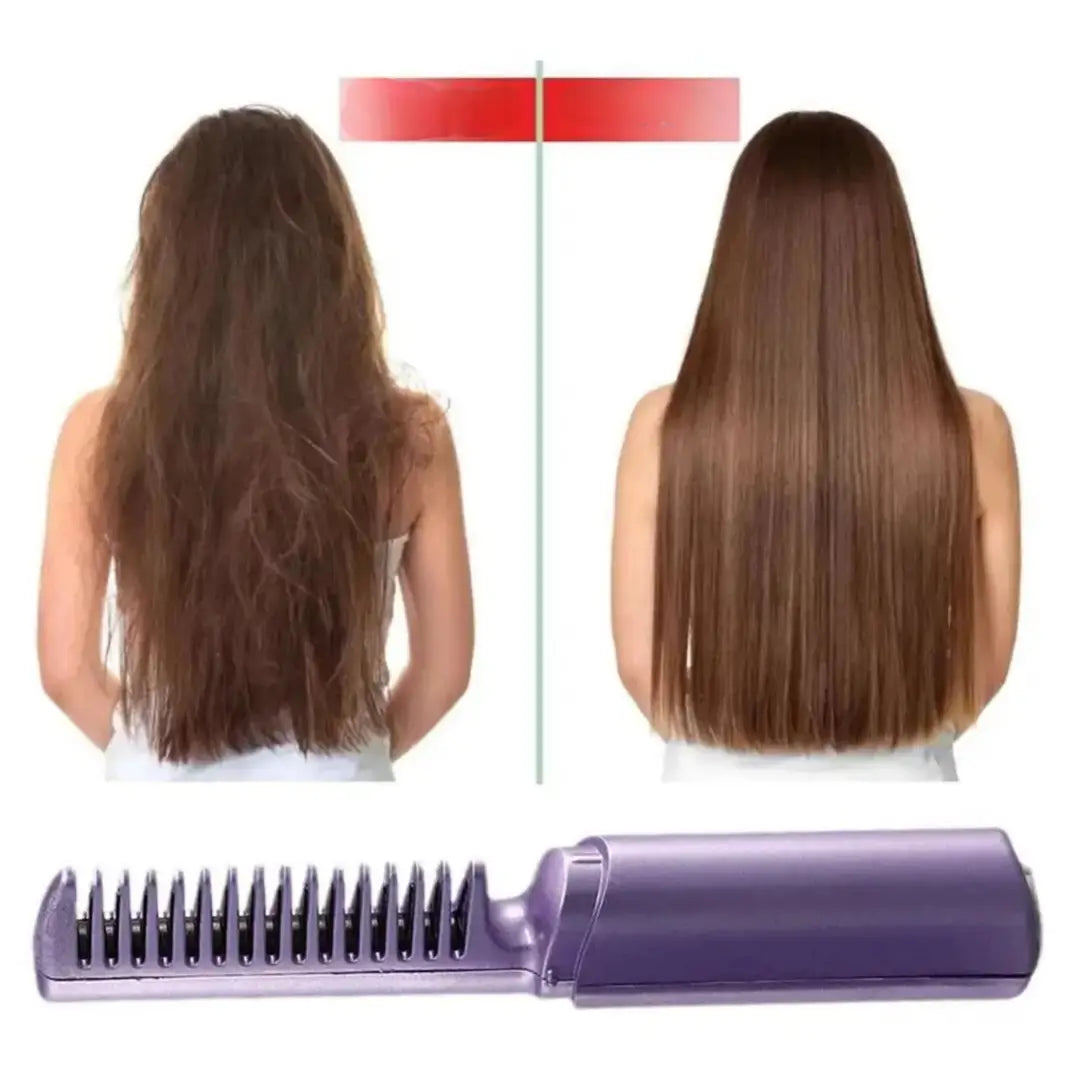 Hair Straightener Brush, Hair Straightening Comb, Electric Hair Straightener, 2 in 1 Hair Straightener brush