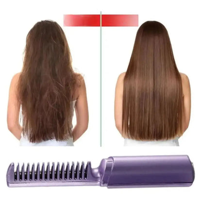 Hair Straightener Brush, Hair Straightening Comb, Electric Hair Straightener, 2 in 1 Hair Straightener brush