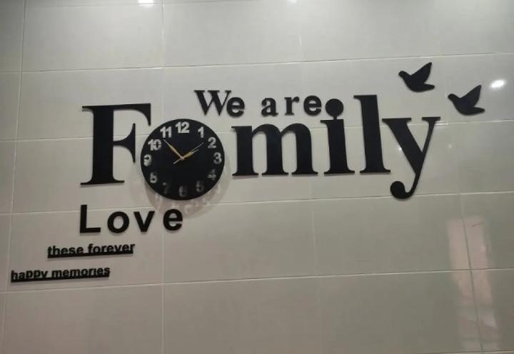 Big Size Wooden Wall Clock 3D Modern Black Pakistan
