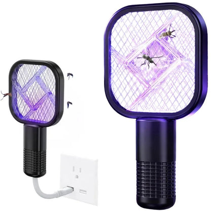 Portable Mini Mosquito Swatter   | USB Rechargeable Electric Bug Zapper with LED Night Light | Random color