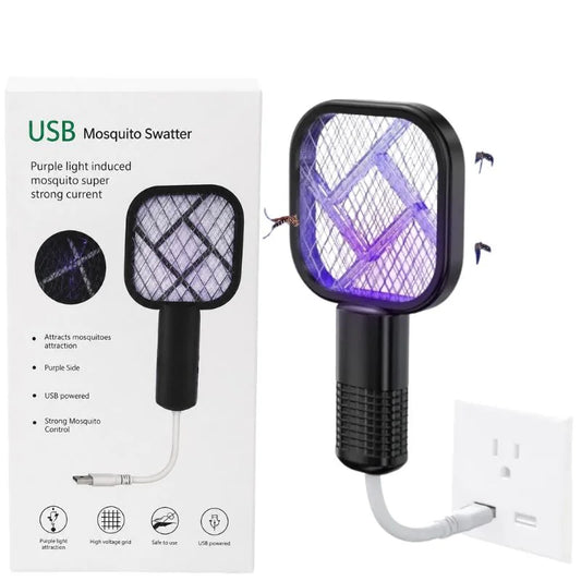 Portable Mosquito Killer Racquet Lamp | Electric Bug Zapper