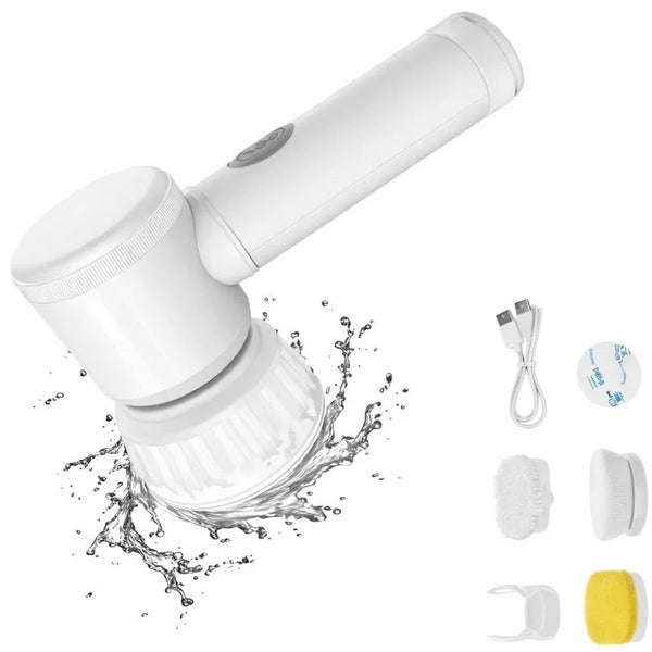 5-in-1 Rechargeable Magic Cleaning Brush | Electric Scrubber