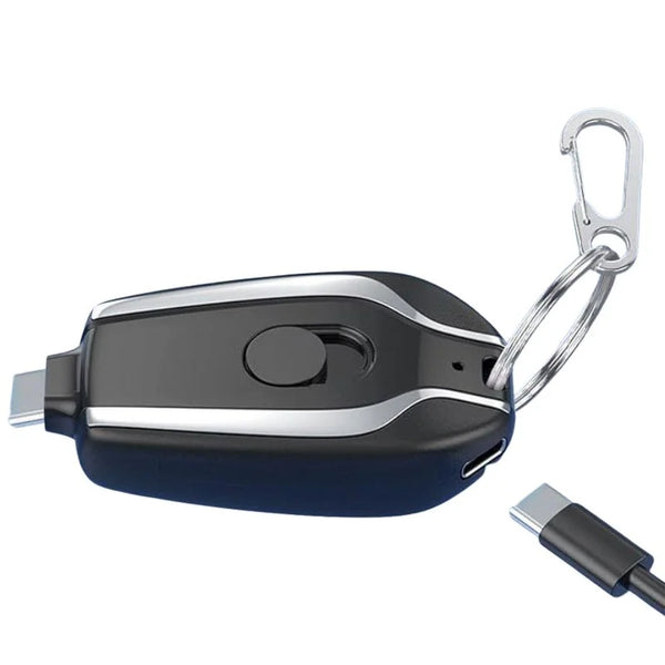 1500mAh Mini Keychain Power Bank | Type-C Charger Pakistan