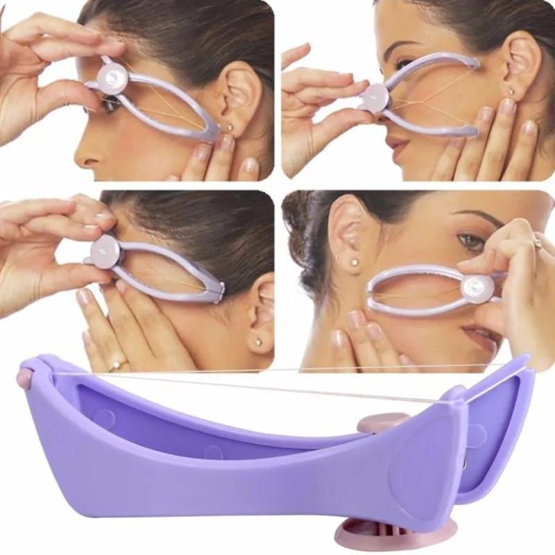 Sipne Face and Body Hair  Threading System | Cotton Threading Device for Eyebrows Face & Body | Random Color