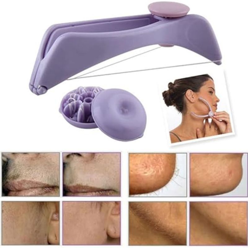 Sipne Face and Body Hair  Threading System | Cotton Threading Device for Eyebrows Face & Body | Random Color