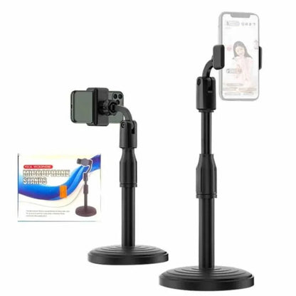 Adjustable Mobile Phone Stand with Flexible Gooseneck Arm | For Recording, Live Streaming & Video Calls | Stable Desk Mount Stand