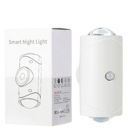 LED Night Light with Motion Sensor | Rechargeable Wireless Wall Lamp | Dimmable Smart Night Light | Magnetic Indoor & Outdoor Wall Light