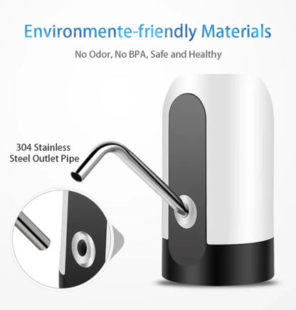 Portable Electric Automatic Water Pump & Dispenser | USB Rechargeable, Hygienic, Easy-to-Use