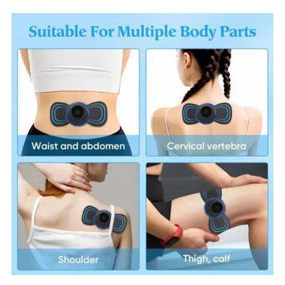 EMS Butterfly Massager Black Portable Rechargeable