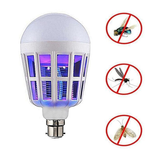 2-in-1 LED Mosquito Killer Bulb 15W | Insect Zapper Pakistan