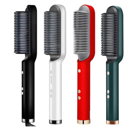 Hair Straightener Brush, Hair Straightening Comb, Electric Hair Straightener, 2 in 1 Hair Straightener brush