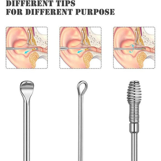 6-Piece Ear Wax Cleaning Kit | Ear Cleaning Tools Pakistan