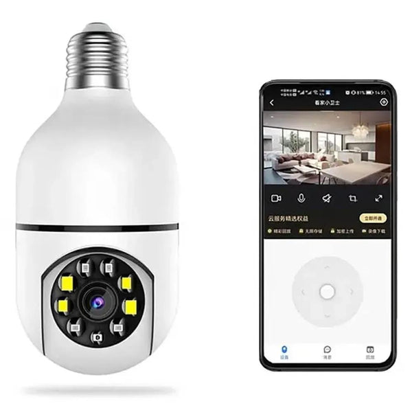 360 View Security Camera 1080P WiFi | Bulb Camera Pakistan