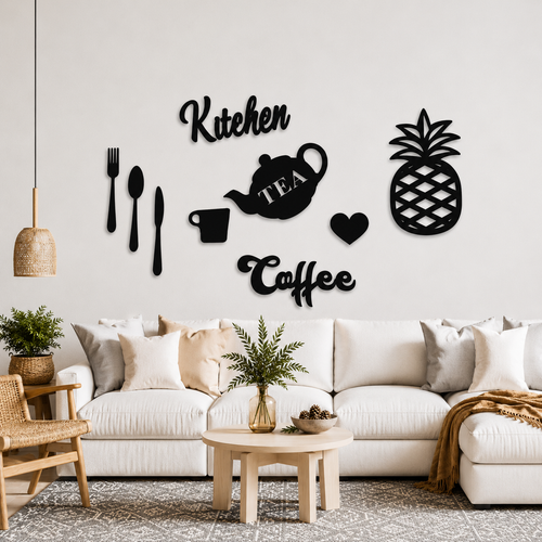 Kitchen Decor Calligraphy Wall Art