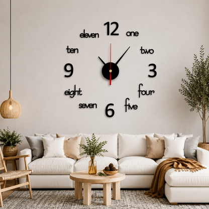 Modern Wooden Wall Clock