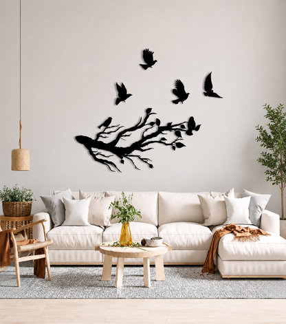 Flying Birds  Calligraphy wall Art