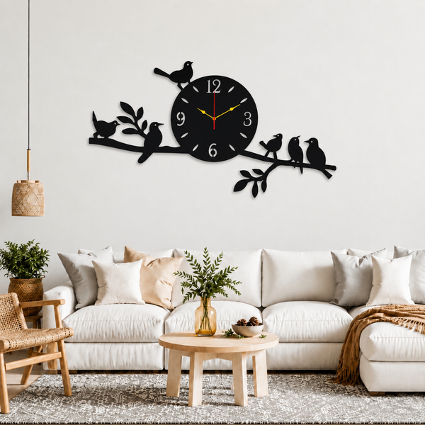3D Bird  Wooden Wall Clock