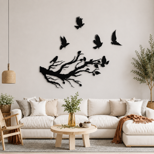 Flying Birds  Calligraphy wall Art