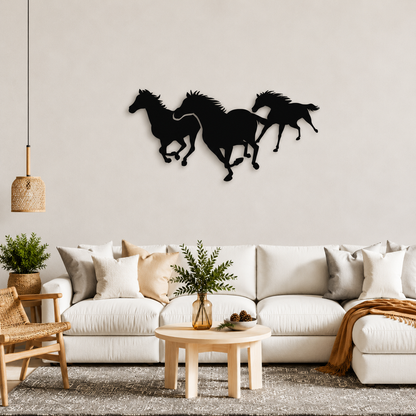 Fredom Horse Calligraphy wall Art