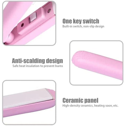 Mini Hair Straightener & Curler | Ceramic 2-in-1 Styler Pakistan