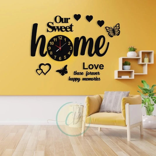Our Sweet Home 3D Artistic Wall Clock
