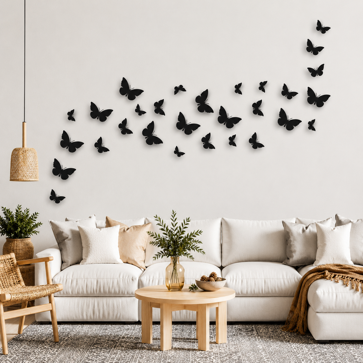 Butterfly 30 Pcs Calligraphy wall Art