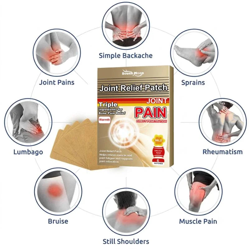 Japanese Pain Relief Patch for Joint & Muscle Care | Herbal Pain Relief Patch | Fast-Acting Warming Therapy | Breathable Adhesive Patch | Pack of 5