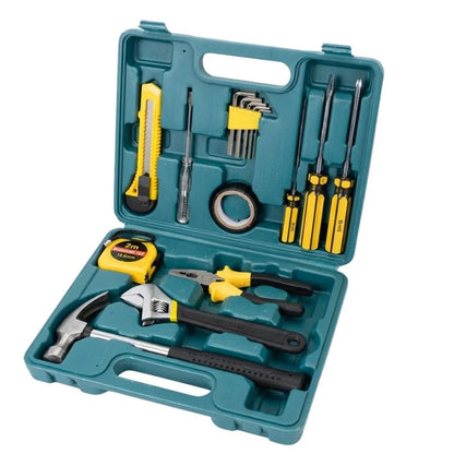 12-in-1 Home Tool Kit  | Multi-Purpose Household Repair Tool Set | Hardware Toolkit with Durable Storage Box
