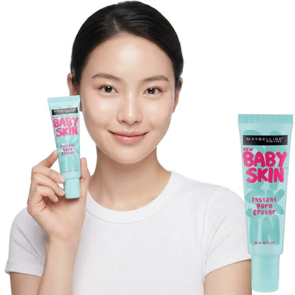 Maybelline Baby Skin Instant Pore Eraser Primer | Matte & Poreless Makeup Primer | Lightweight Pore-Blurring Formula | 22 ml